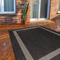 CAMILSON Outdoor Rug - Modern Area Rugs for Large Indoor and Outdoor patios, Kitchen and Hallway mats - Washable Outside Carpet (9x12, Medallion - Beige/White)