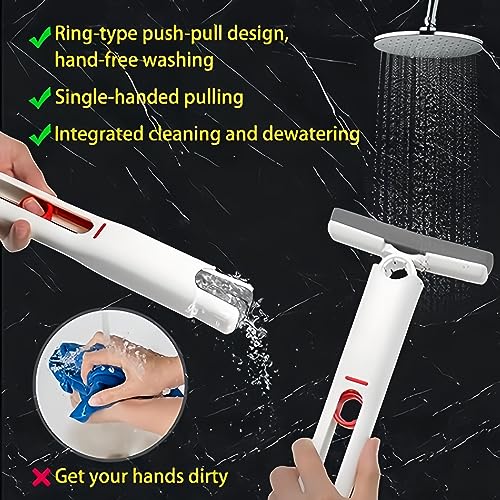 Portable self-squeeze mop for wet dry cleaning k7p
