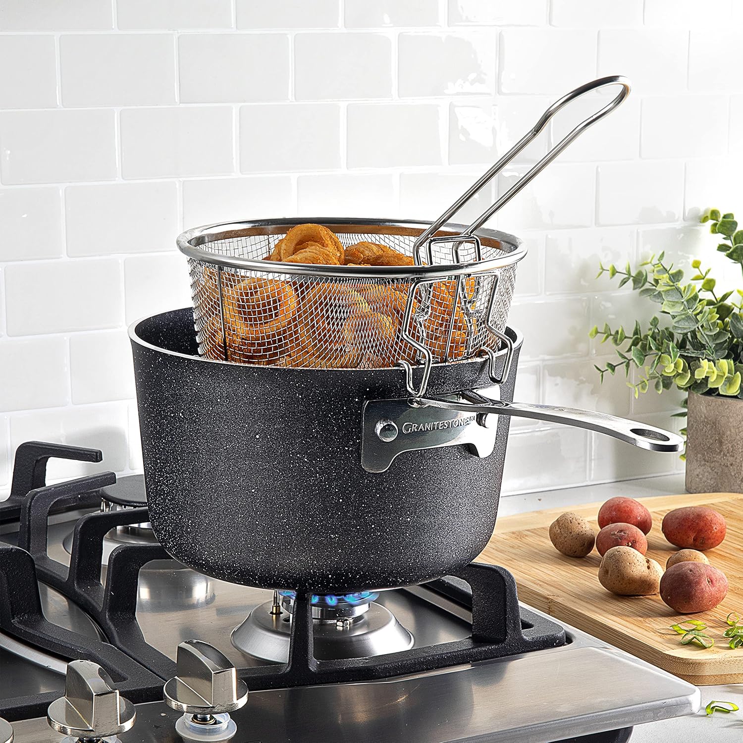 Nonstick Cookware Set 15 Piece, Scratch Resistant Pots and Pans a7