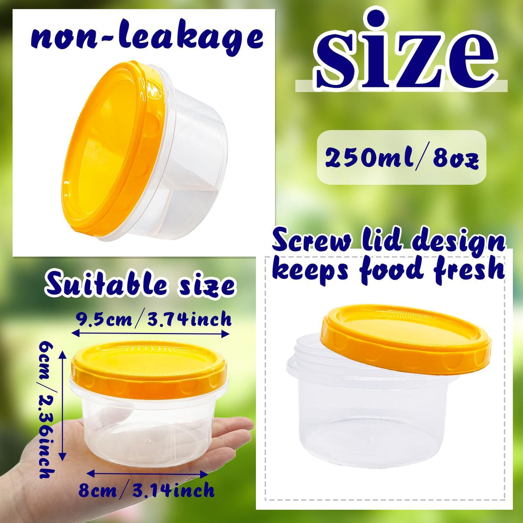 Reusable Small Plastic Containers with Screw Lids a7