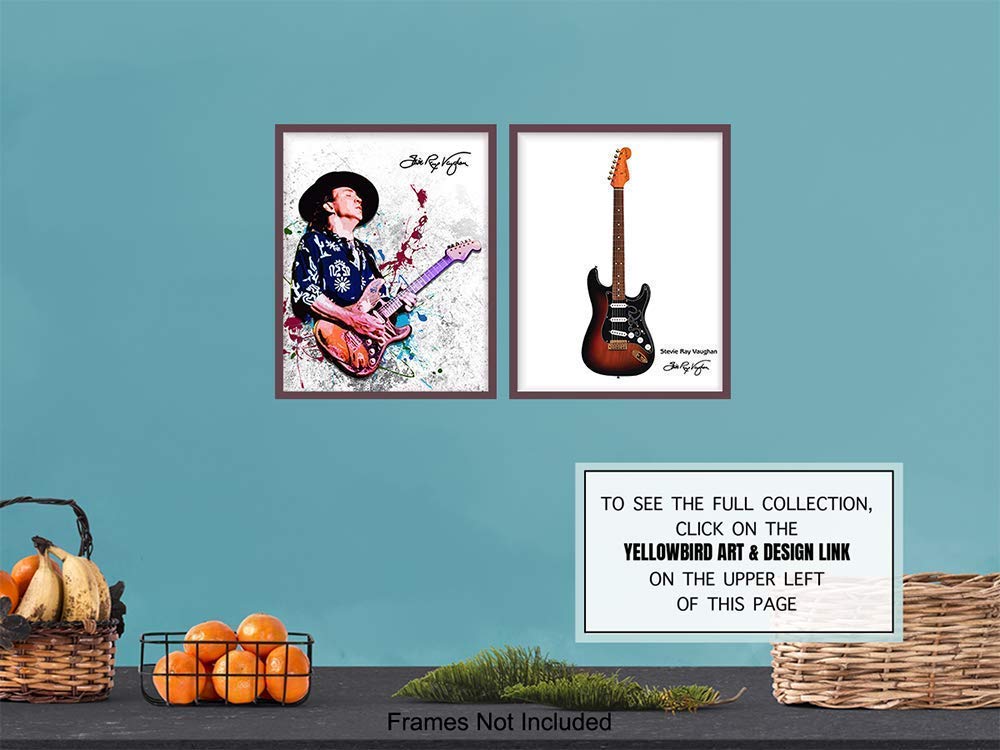 Blues Guitar Wall Art Print Poster Set 8x10 Unframed k7