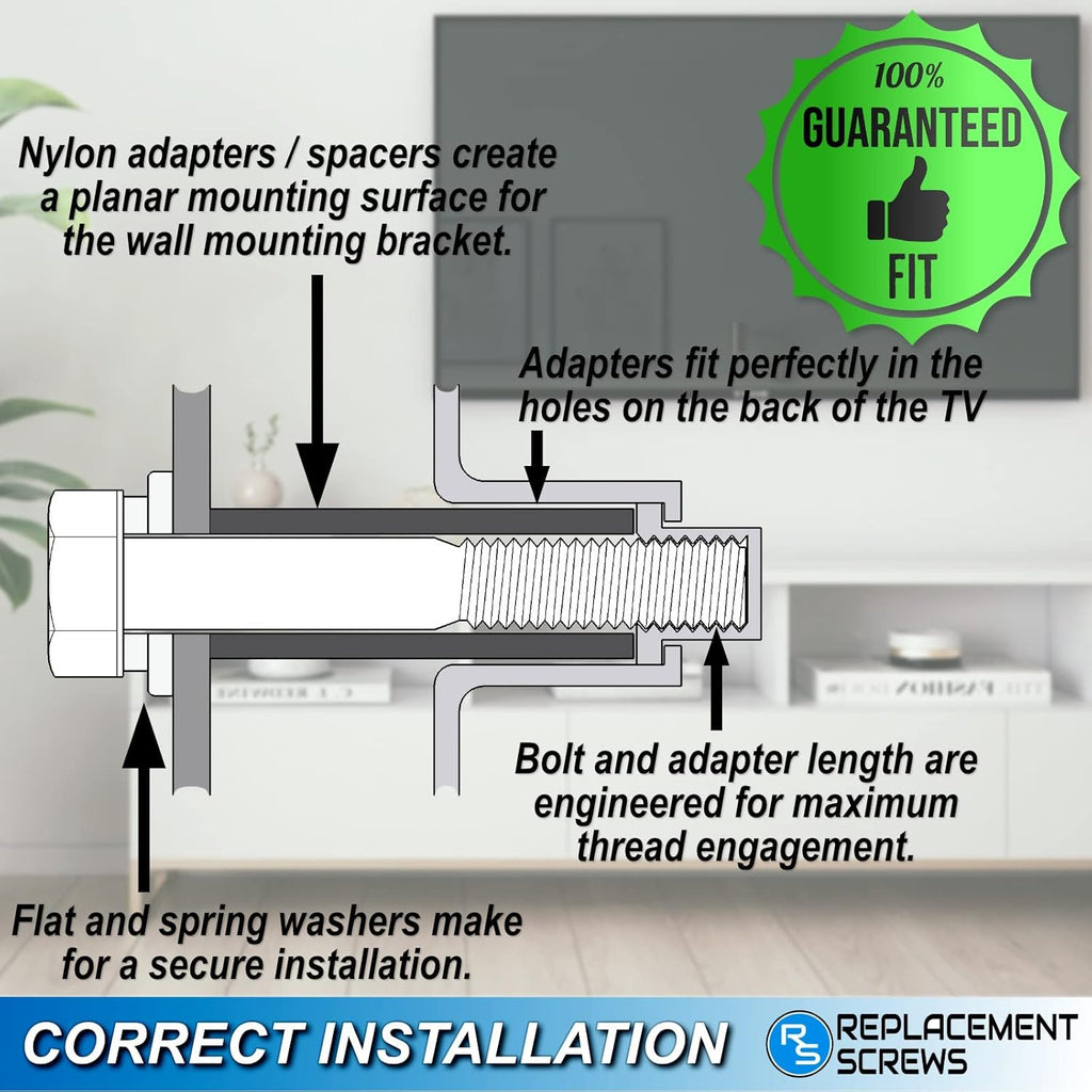 TV Wall Mount Adapter with Screws and Washers k7p