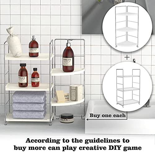 Bathroom Organizer Countertop 3-Tier Corner Shelf a7
