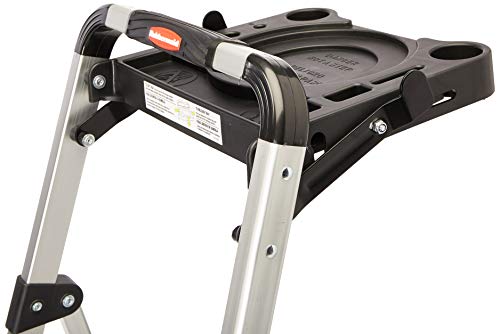 Aluminum Folding Step Ladder with Project Tray, 225 lb Capacity a7k