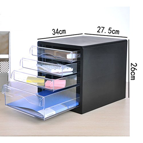 Plastic Desktop File Box A4 Gray k7m
