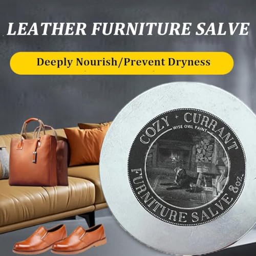 Furniture Salve for Leather and Wood with Brush a7