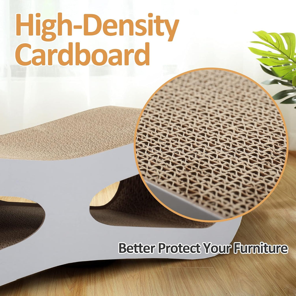 Cat Scratcher Lounge Cardboard Bed Grey a7