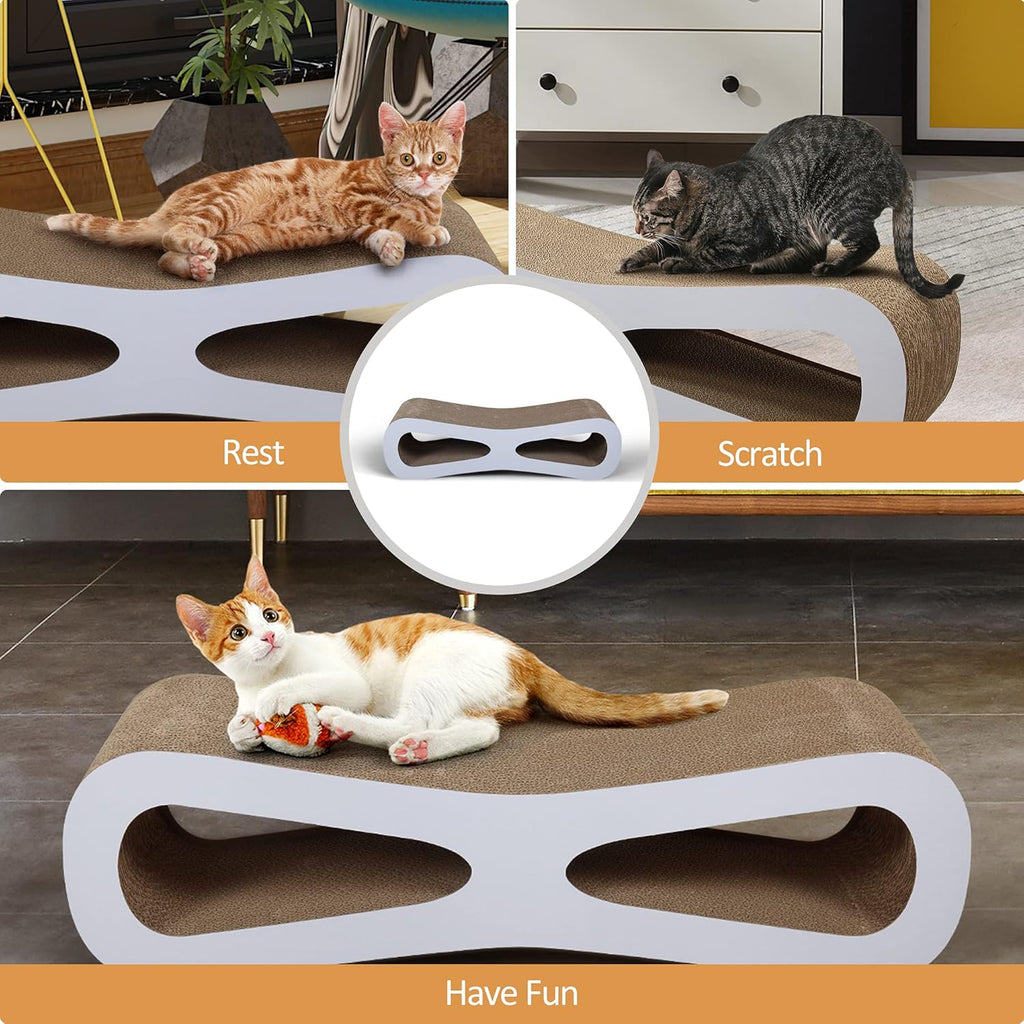 Cat Scratcher Lounge Cardboard Bed Grey a7
