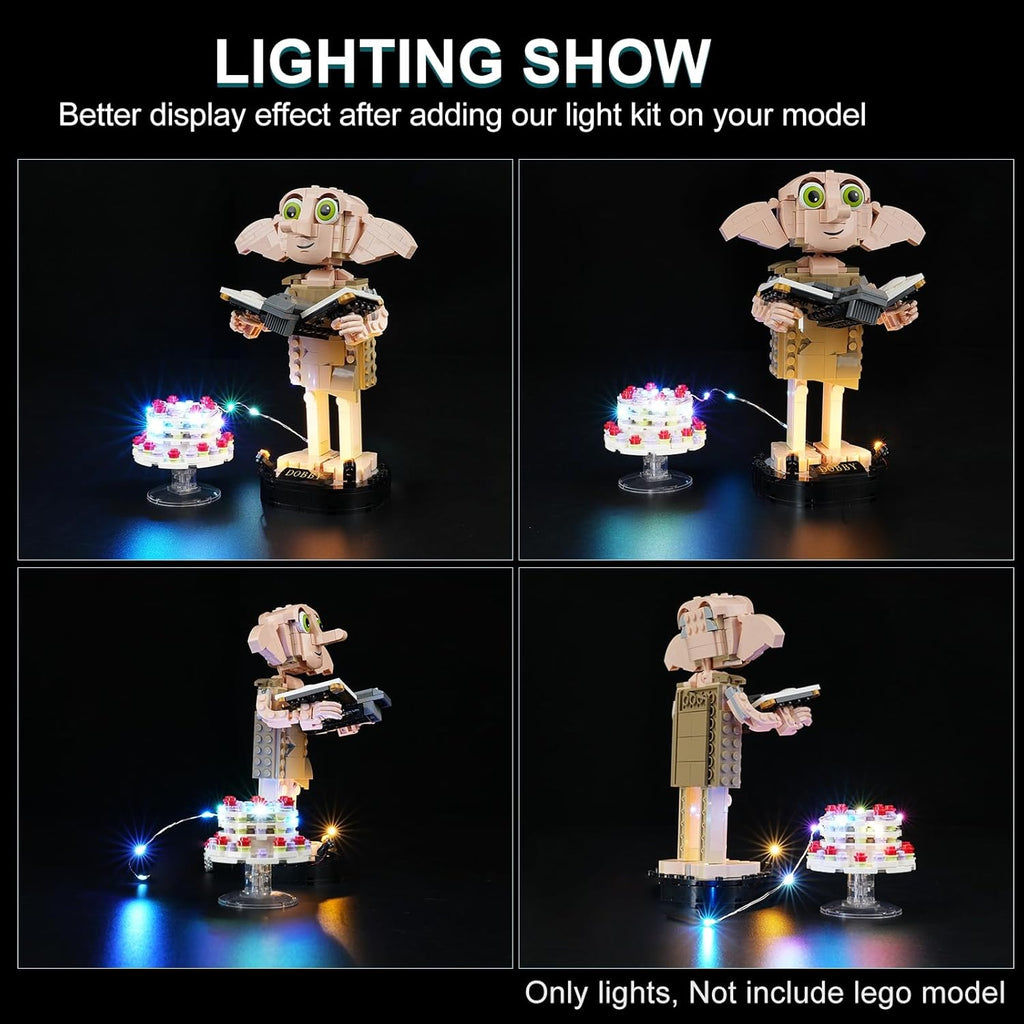 LED Light Kit for Dobby Building Set 76421, Creative Lighting Compatible a7