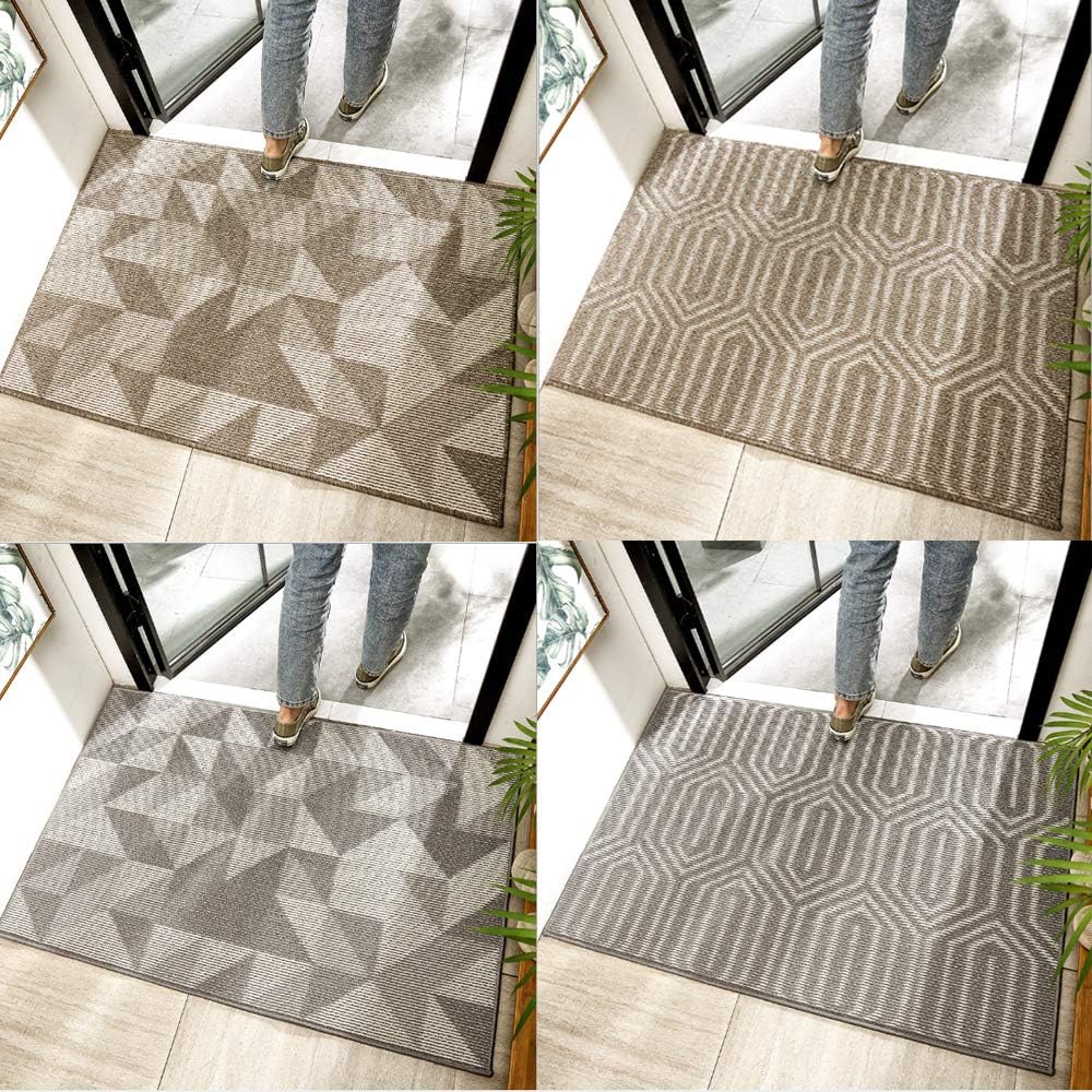 Gray Indoor Doormat 24x36 Washable Non Slip7k