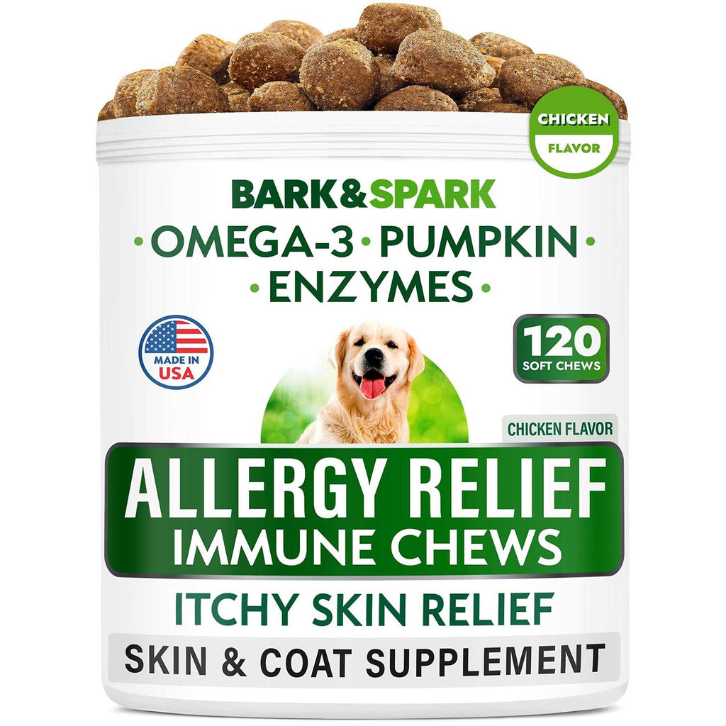 Bark&amp;spark Allergy Relief Immune Chews Itchy Skin Relief - Pet Supplies online store